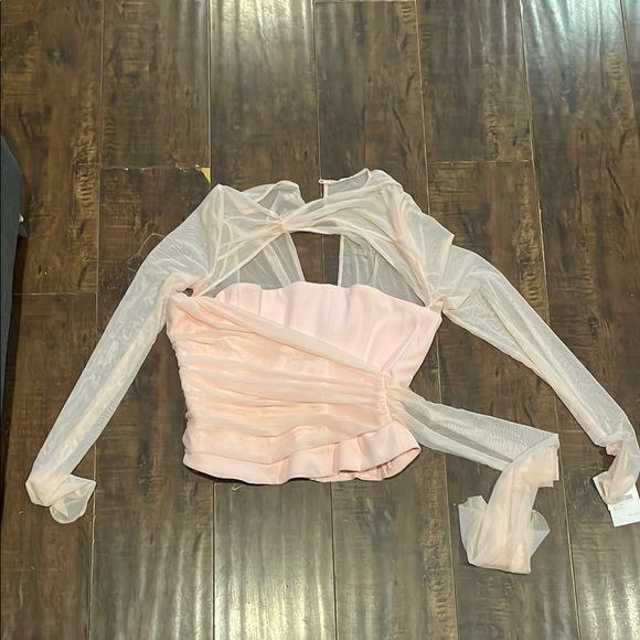 House of CB Mistress Rocks Peony Long Sleeve Corset - Picture 12 of 16